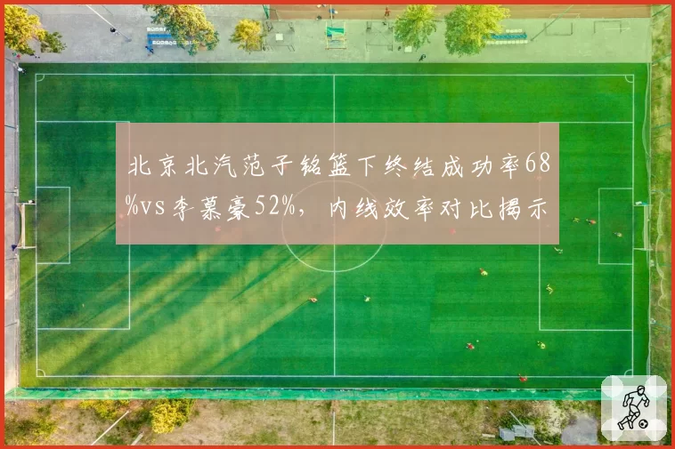 北京北汽范子铭篮下终结成功率68%vs李慕豪52%,内线效率对比揭示战术选择